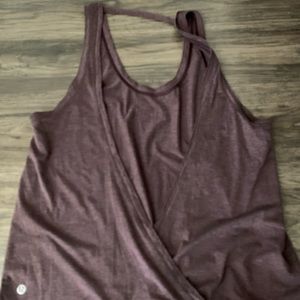 Lululemon open back tank top size 6